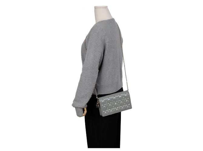 Dior Borsa a tracolla Lady Pouch Placid Blue - vista 11