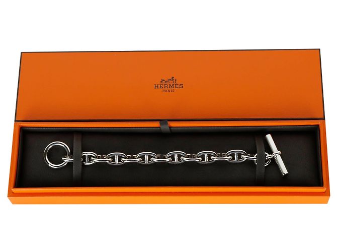 Hermès Bracciale a catena Chandale Silver - vista 4