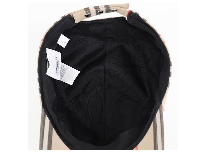 Burberry Cappellino da baseball vintage a quadri e righe - vista 10