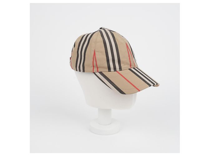 Burberry Cappellino da baseball vintage a quadri e righe - vista 11