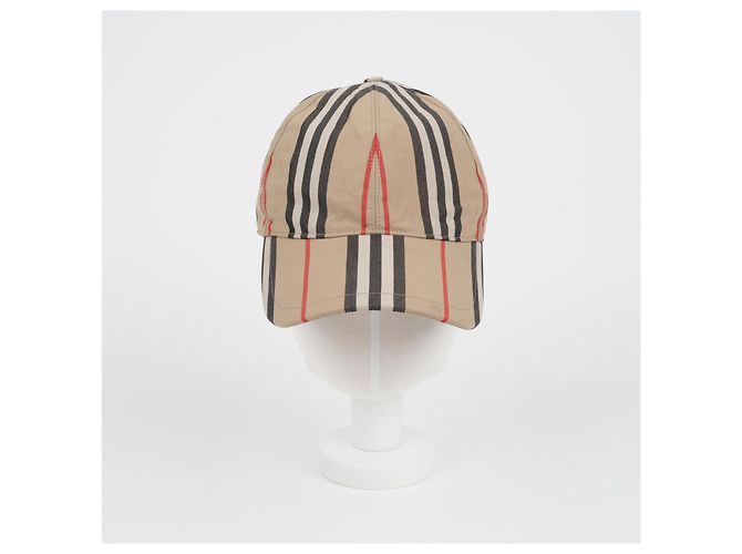 Burberry Cappellino da baseball vintage a quadri e righe - vista 12