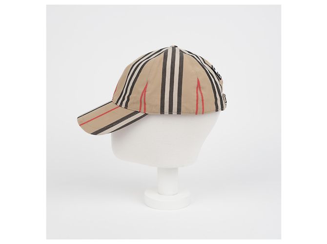 Burberry Cappellino da baseball vintage a quadri e righe - vista 13