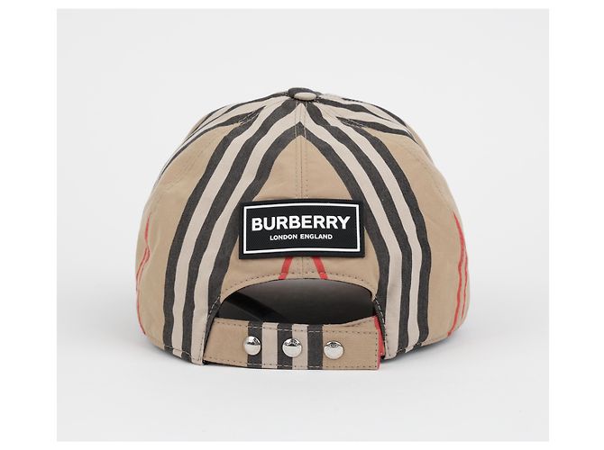 Burberry Cappellino da baseball vintage a quadri e righe - vista 3