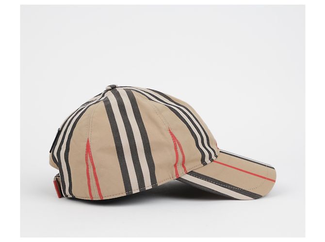 Burberry Cappellino da baseball vintage a quadri e righe - vista 4