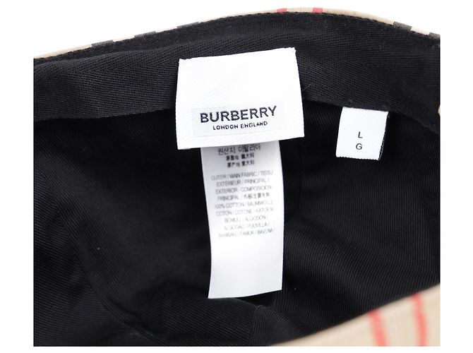 Burberry Cappellino da baseball vintage a quadri e righe - vista 8