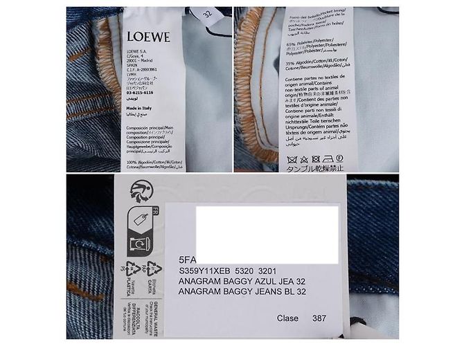 Loewe Pantalones vaqueros baggy Anagram - vista 8