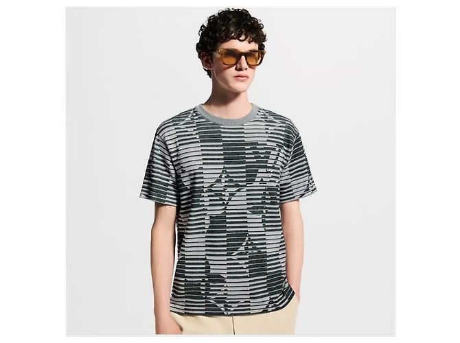 Louis Vuitton Monogram Kurzarm T-Shirt mit Rundhalsausschnitt - Ansicht 3