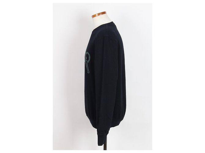 Hermès Felpa con morsetto e patch in pelle - vista 3