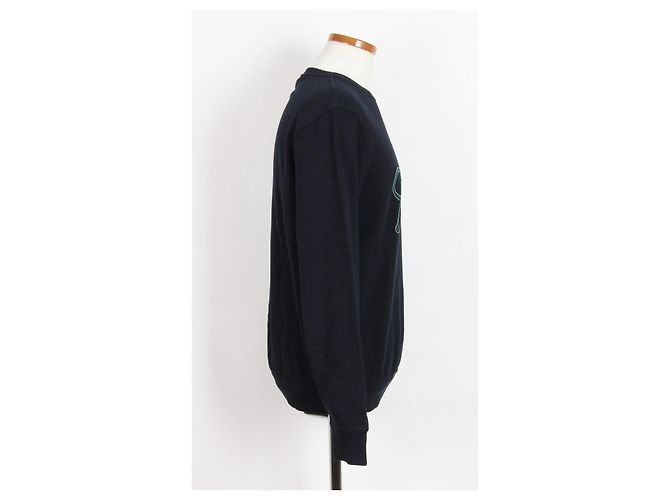 Hermès Felpa con morsetto e patch in pelle - vista 4