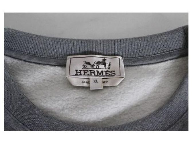 Hermès Crewneck-Sweatshirt mit Lederpatch - Ansicht 7