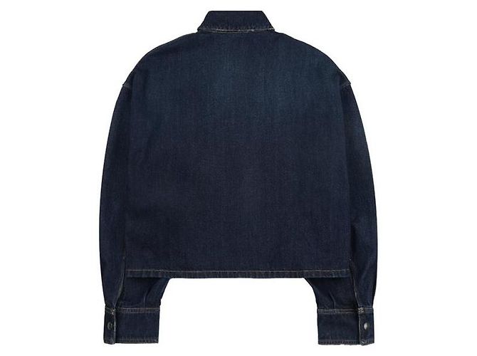 Camisa de denim de algodón azul Prada - vista 10