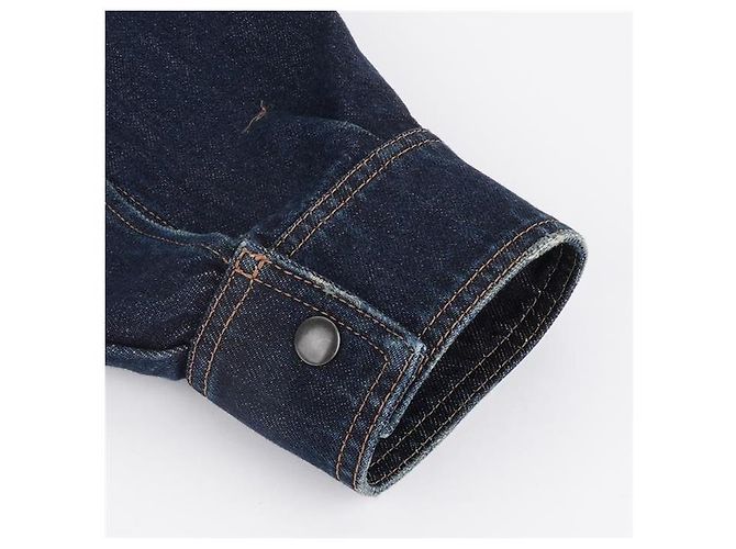 Camisa de denim de algodón azul Prada - vista 14
