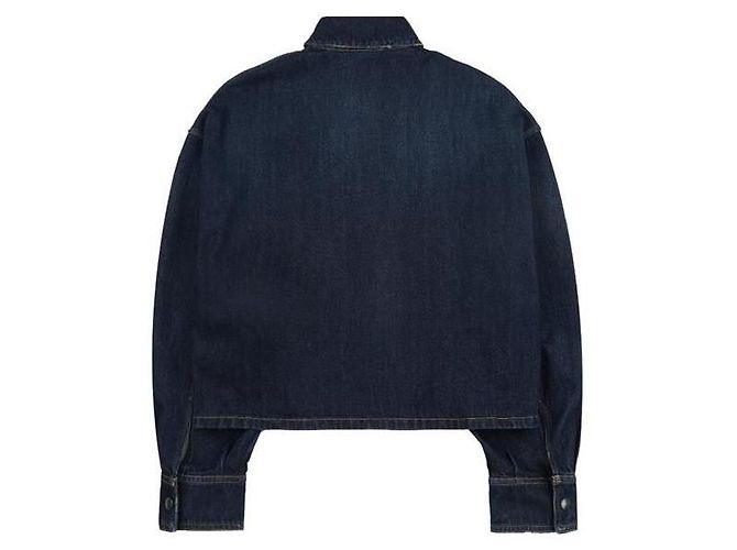 Camisa de denim de algodón azul Prada - vista 2