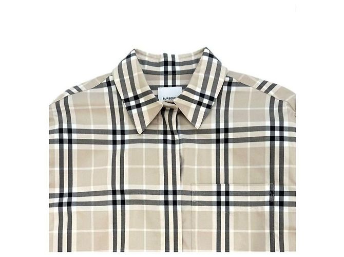 Burberry Camicia Vintage a Quadri in Cotone da Donna - vista 4