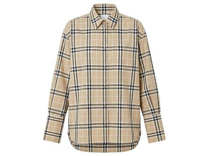 Burberry Camicia Vintage a Quadri in Cotone da Donna - vista 8