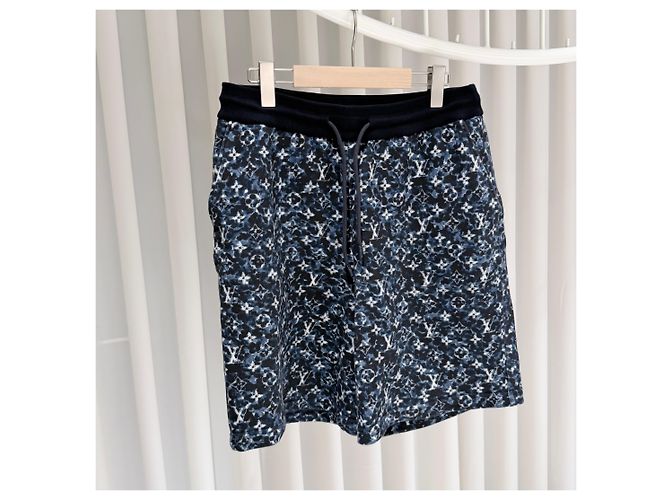 Louis Vuitton Pantaloncini in cotone trasparente Monogram - vista 3