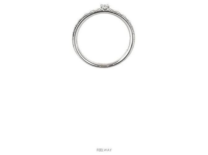 Gucci Anel de Ouro Branco e Diamantes Tamanho - vista 2