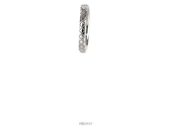 Gucci Anel de Ouro Branco e Diamantes Tamanho - vista 3