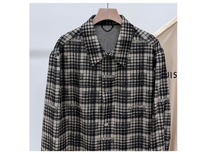 Louis Vuitton Checked Denim Overshirt Jacket - view 2
