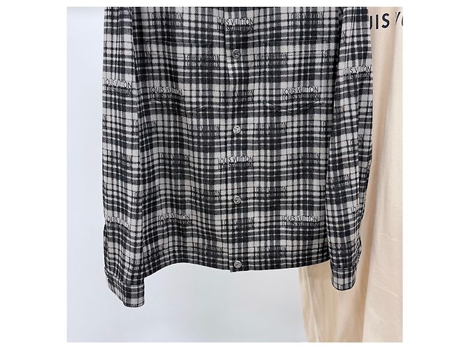 Louis Vuitton Checked Denim Overshirt Jacket - view 3