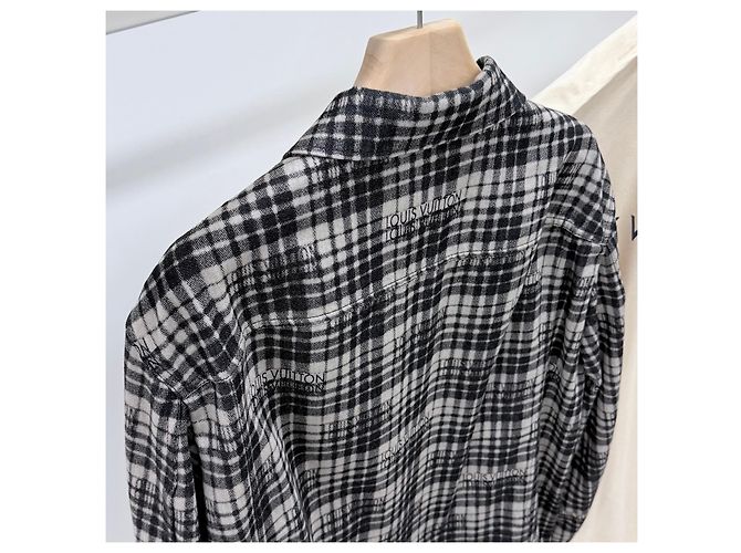 Louis Vuitton Checked Denim Overshirt Jacket - view 5
