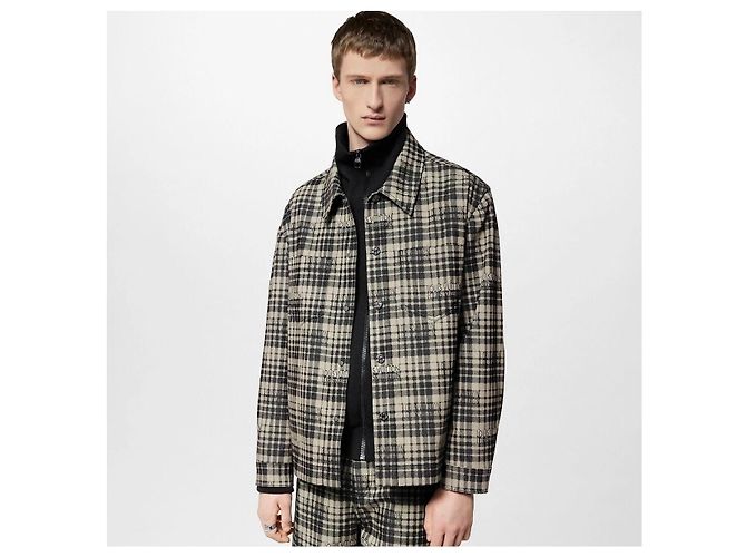 Louis Vuitton Checked Denim Overshirt Jacket - view 7