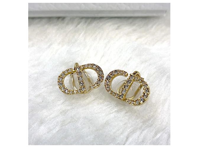 Dior Petite CD Clip-On Stecker-Ohrringe Gold - Ansicht 2