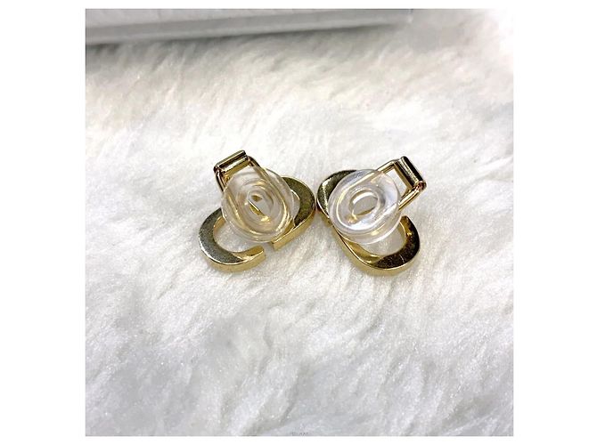 Dior Petite CD Clip-On Stecker-Ohrringe Gold - Ansicht 3