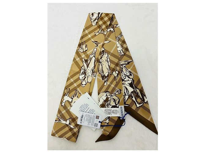 Burberry Lenço de seda Check Mate - vista 7