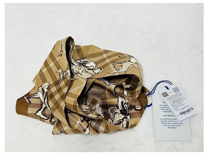 Burberry Lenço de seda Check Mate - vista 8