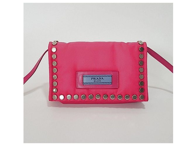 Prada Borsa a tracolla Etiquette Stud Pocono - vista 2