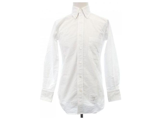 Thom Browne Camicia button-down in cotone Oxford con rifinitura RWB nascosta - vista 2