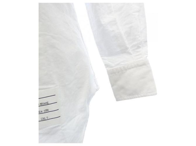 Thom Browne Camicia button-down in cotone Oxford con rifinitura RWB nascosta - vista 5
