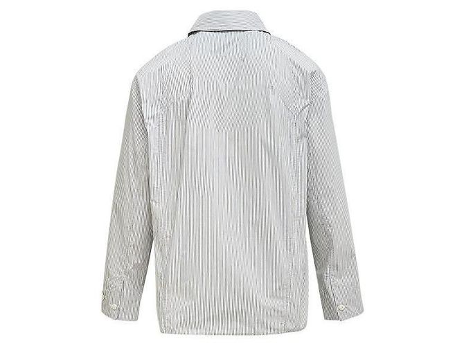 Jacquemus Camisa de manga comprida com riscas e colarinho - vista 3