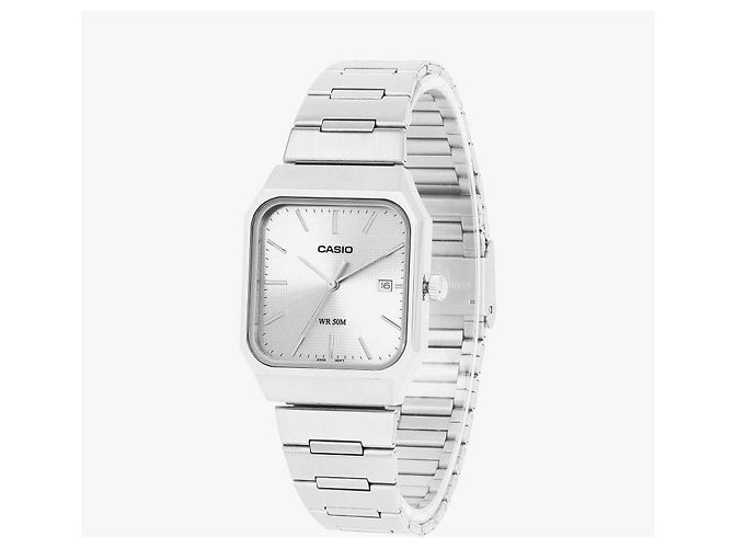 Casio Analog Square Watch Silvery Metal - view 5