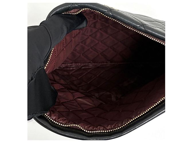 Chanel Klappbare Clutch aus Lammleder Schwarz - Ansicht 7