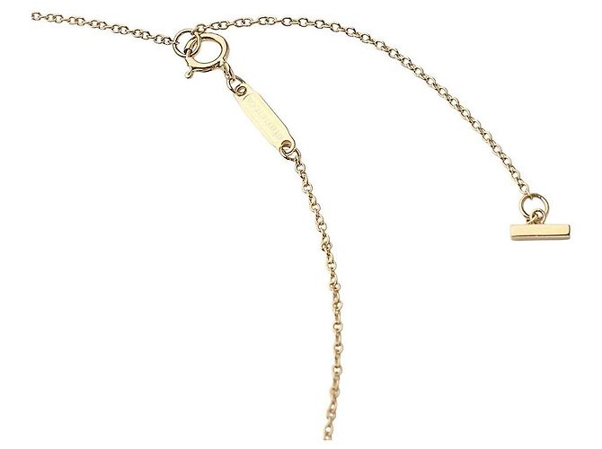 Tiffany & Co Collana con mini pendente T-Smile in oro giallo - vista 5