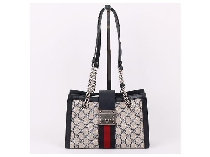 Padlock Gucci Borsa piccola a catena con lucchetto GG Supreme - vista 2