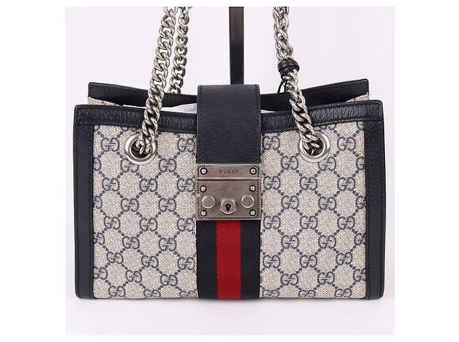 Padlock Gucci Borsa piccola a catena con lucchetto GG Supreme - vista 3
