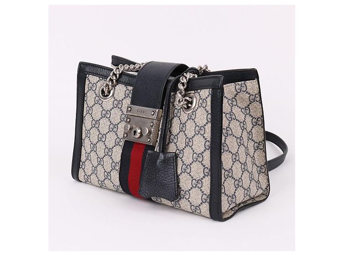 Padlock Gucci Borsa piccola a catena con lucchetto GG Supreme - vista 4