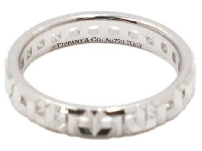 Tiffany & Co Anello True Narrow in oro bianco - vista 3