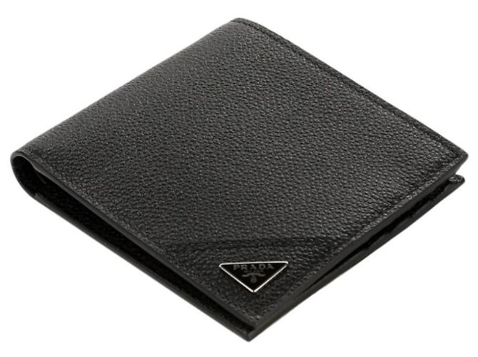 Prada Vitelho Grain Leather Bi-Fold Wallet stamp: - view 4