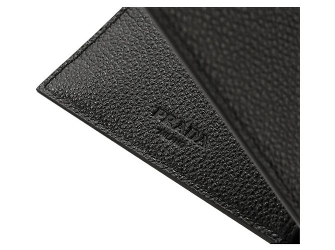 Prada Vitelho Grain Leather Bi-Fold Wallet stamp: - view 9