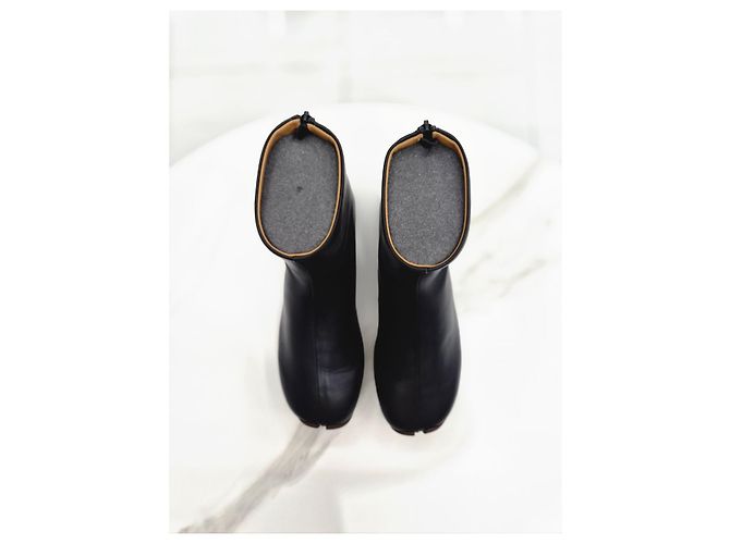 Burberry Phoenix Leather Sock Ankle Boots Size - view 13