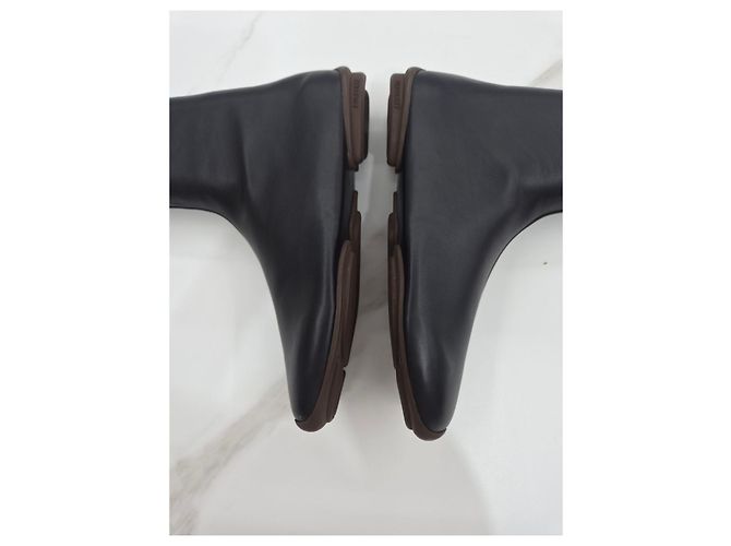 Burberry Phoenix Leather Sock Ankle Boots Size - view 25
