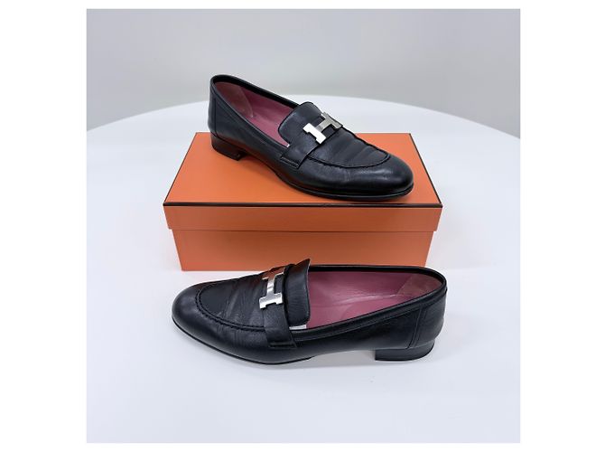 Hermès Mocassini in pelle da donna Nero - vista 2