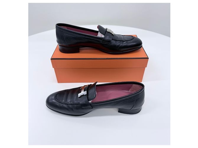 Hermès Mocassini in pelle da donna Nero - vista 5