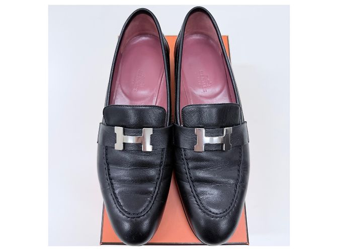 Hermès Mocassini in pelle da donna Nero - vista 6