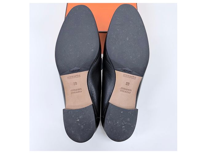 Hermès Mocassini in pelle da donna Nero - vista 8