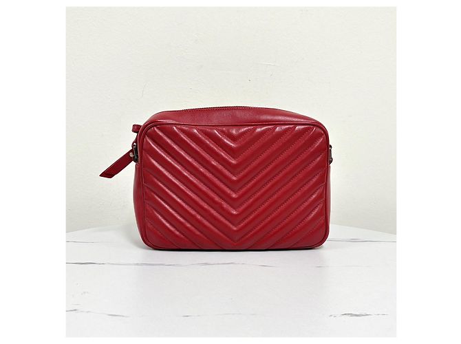 Autre Marque Borsa a tracolla Loulou Camera Bag Rossa - vista 5